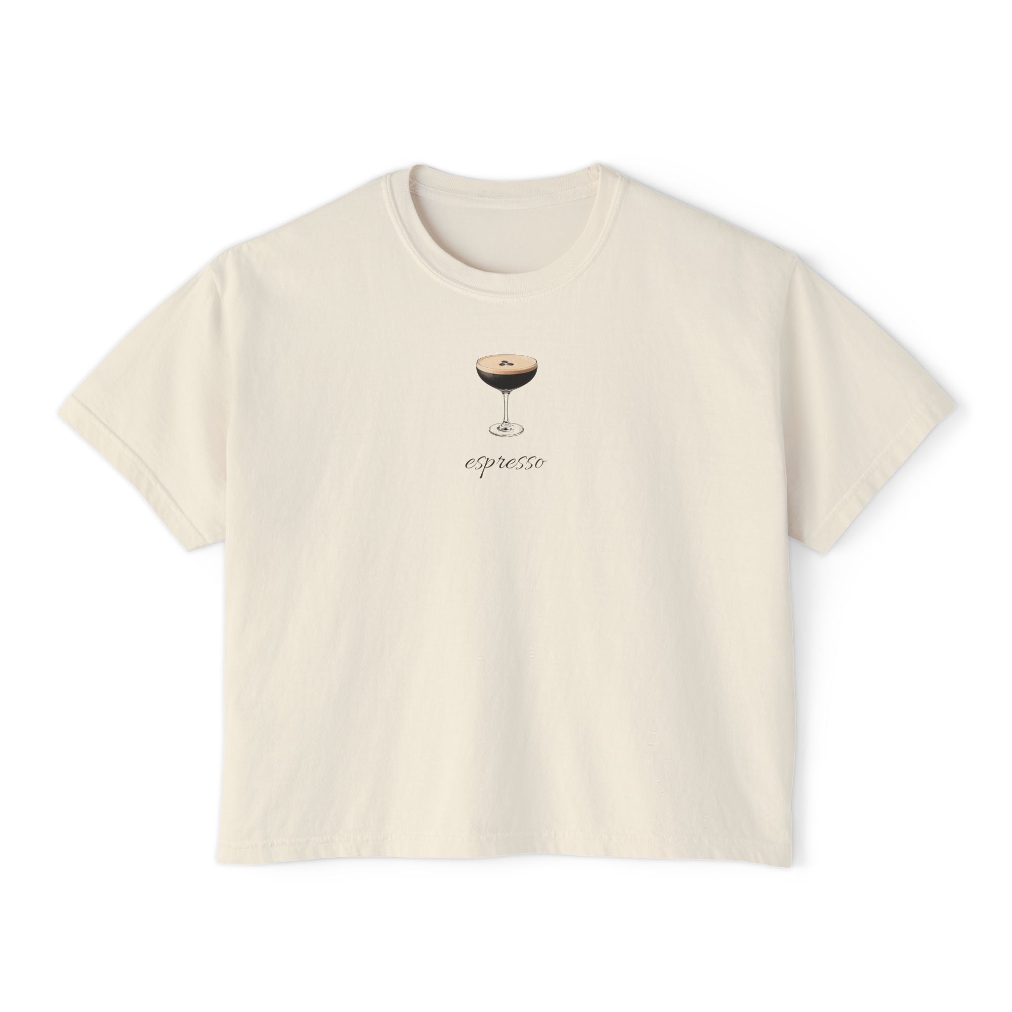 Espresso Minimalist Boxy Tee