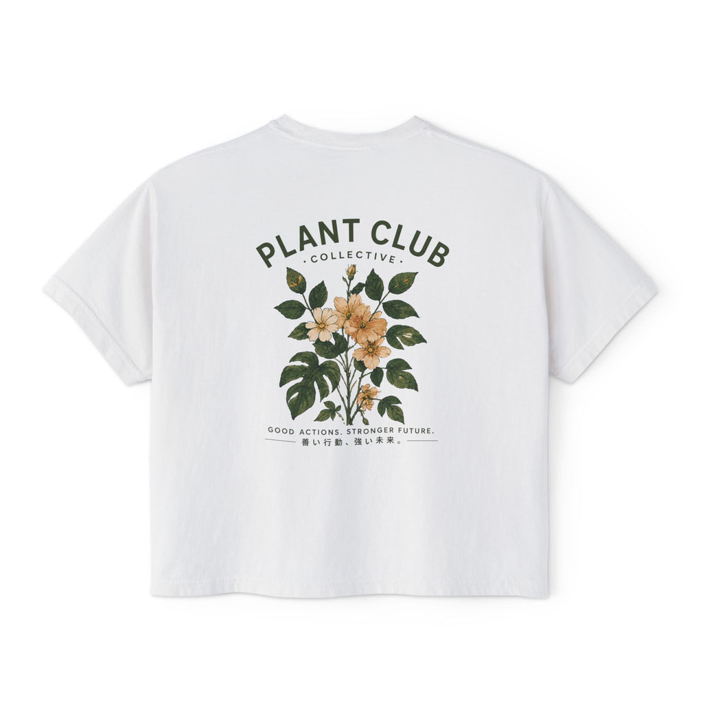 Plant Club Floral Boxy Tee