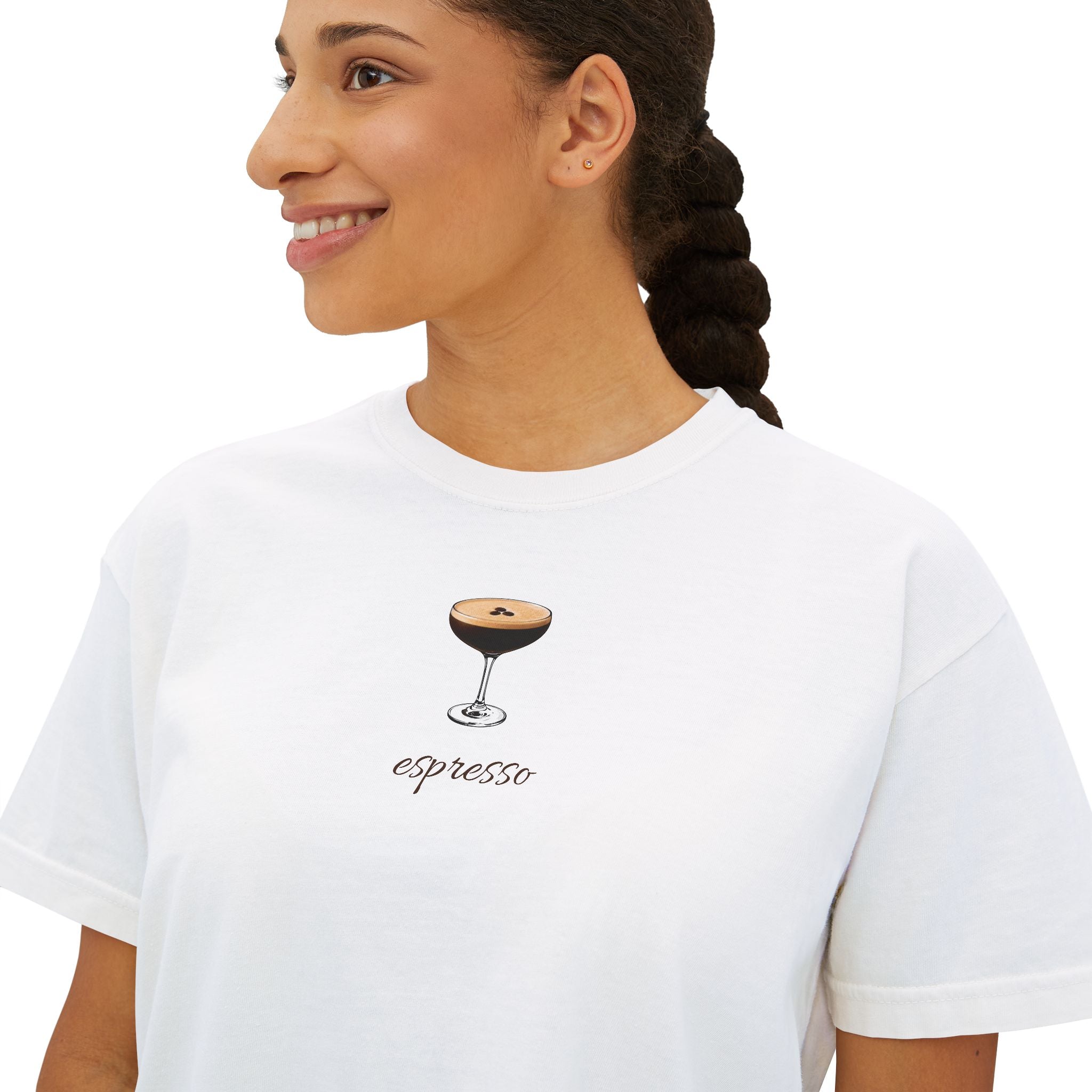 Espresso Minimalist Boxy Tee