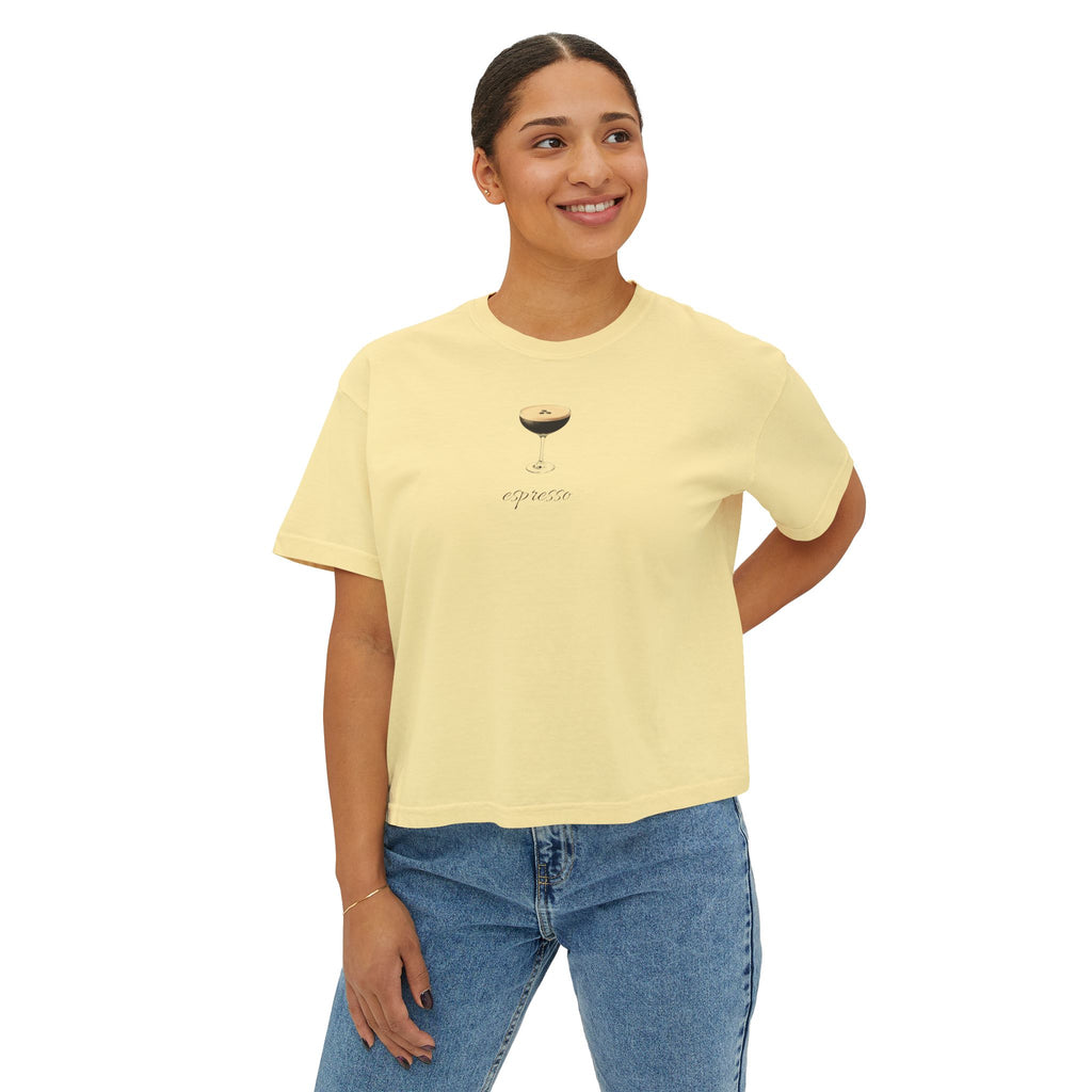 Espresso Minimalist Boxy Tee