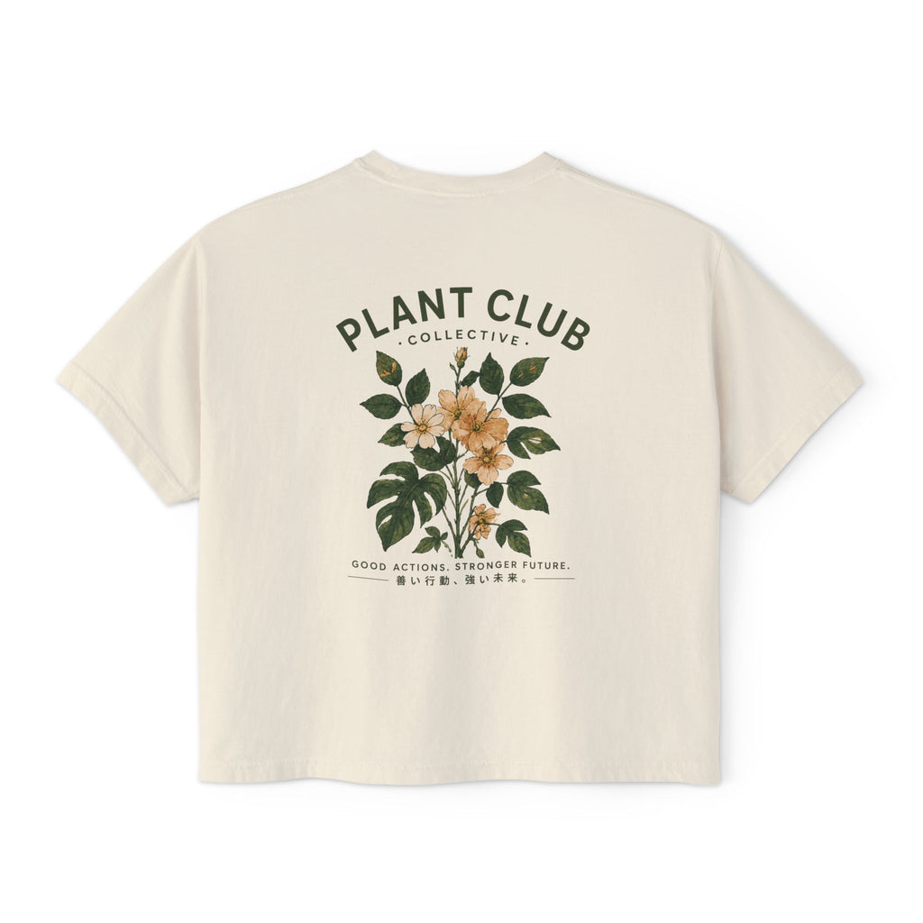 Plant Club Floral Boxy Tee