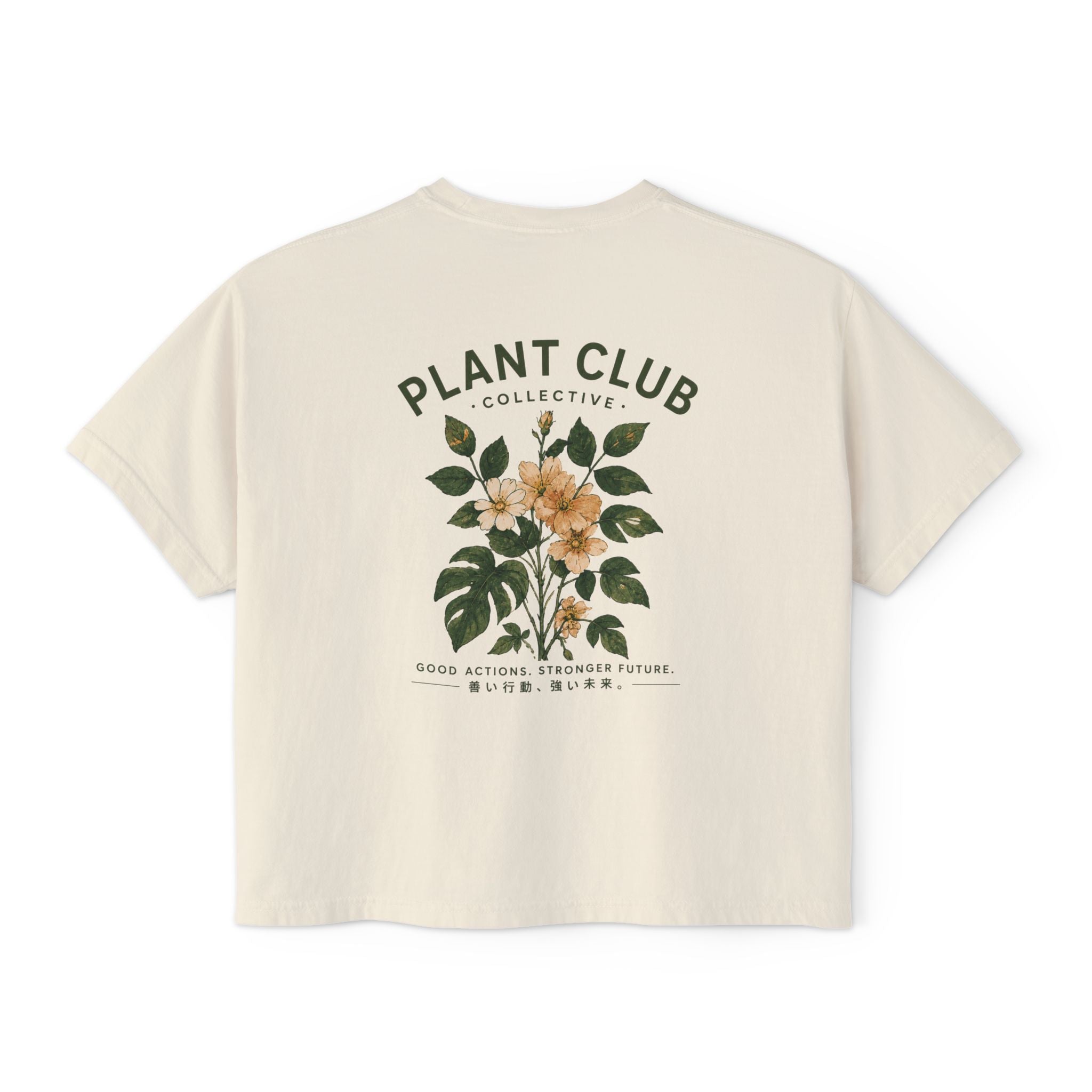 Plant Club Floral Boxy Tee