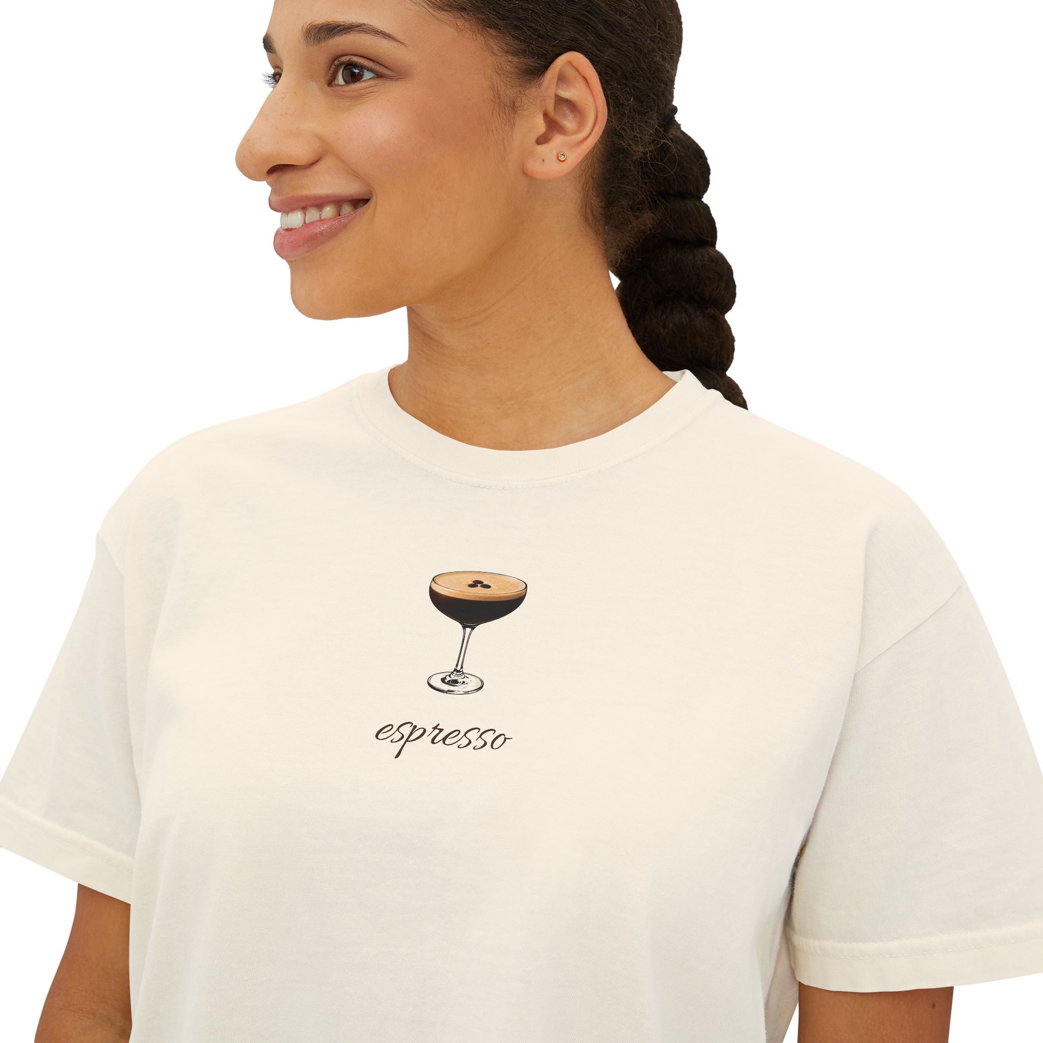 Espresso Minimalist Boxy Tee
