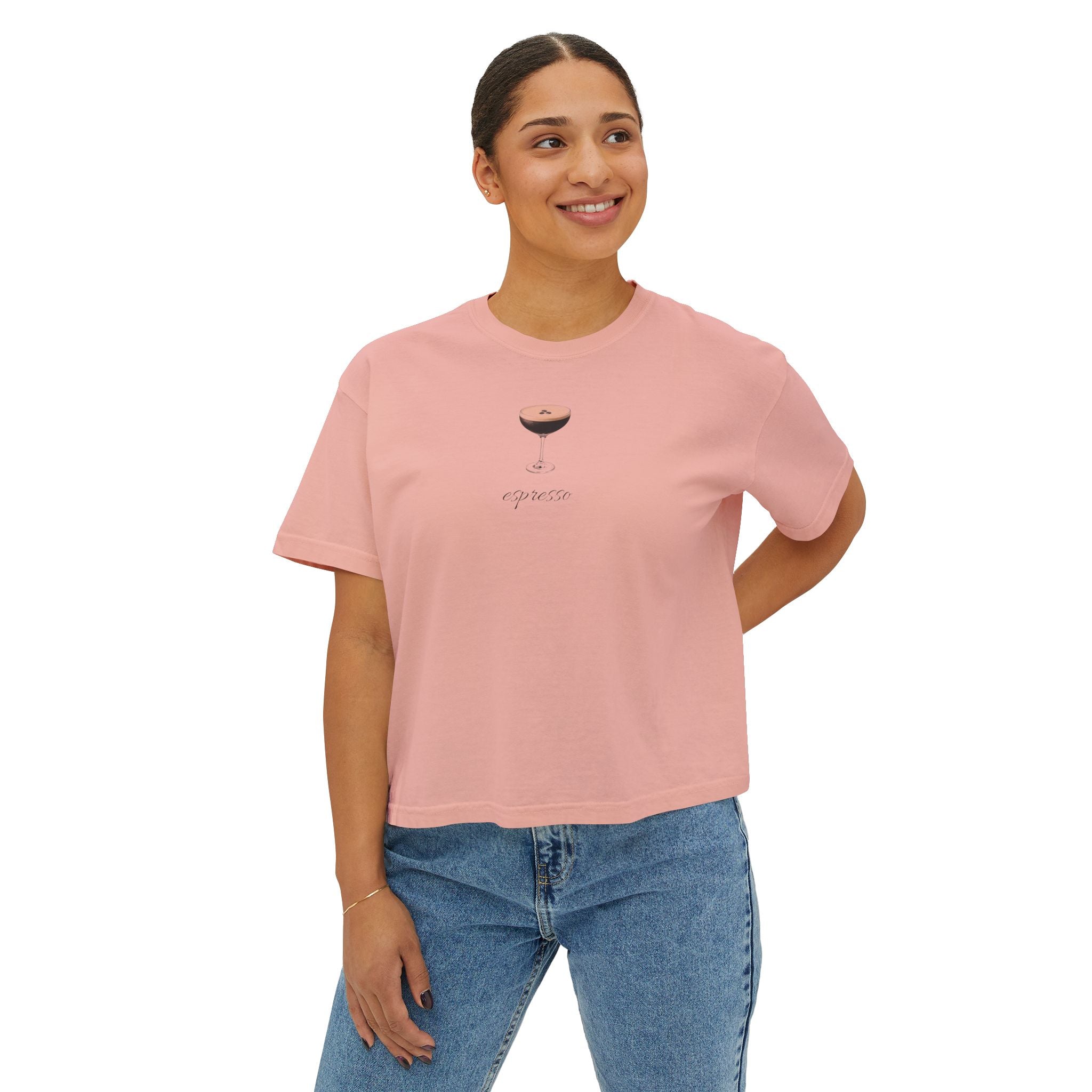 Espresso Minimalist Boxy Tee
