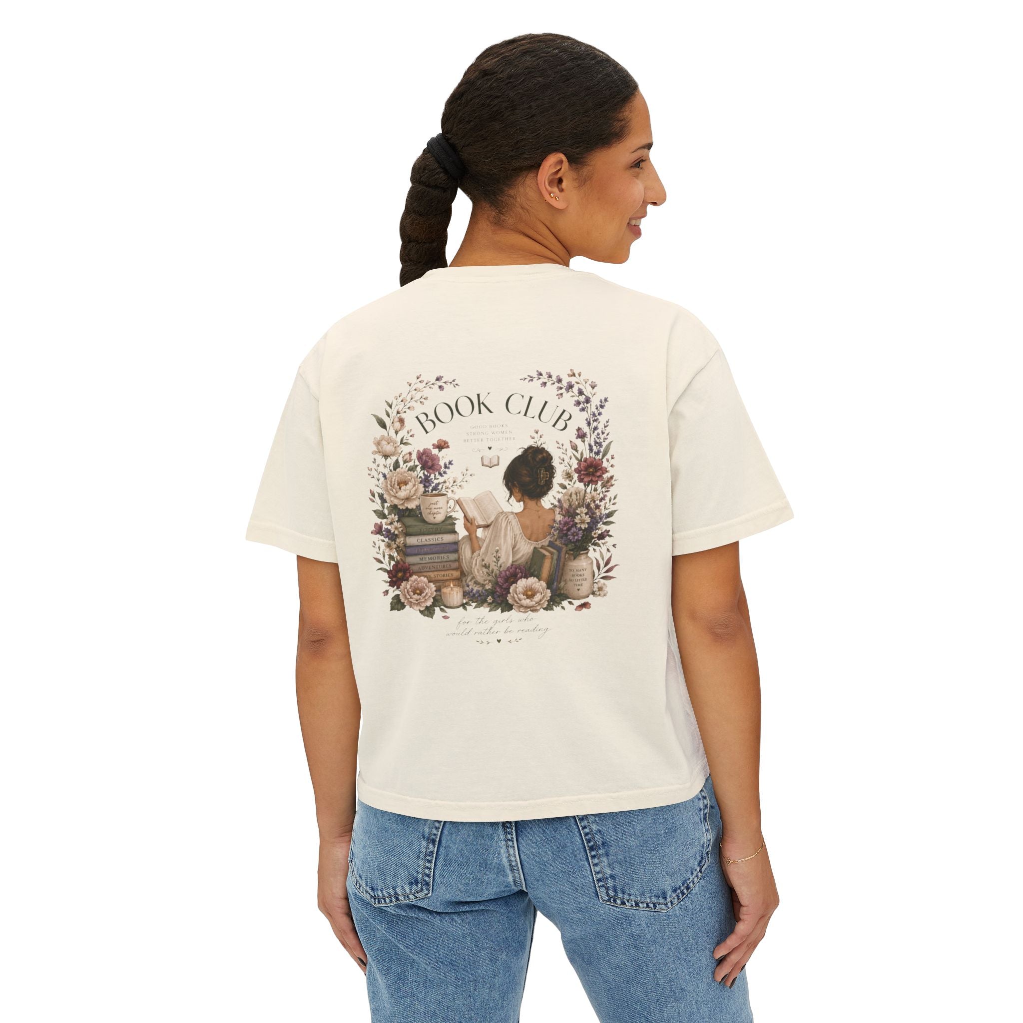 Book Club Boxy Tee